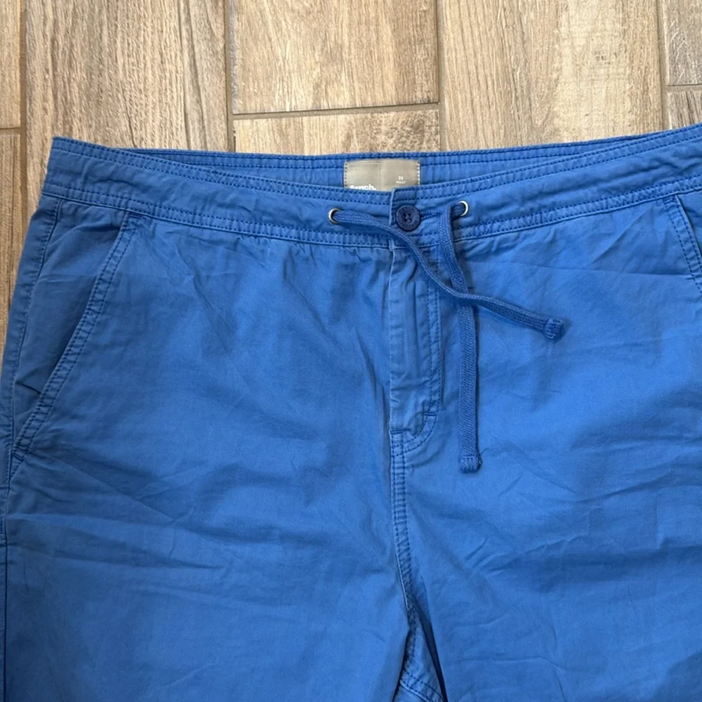 Bench Chino Shorts‎ Men's 36 Blue 100% Cotton Drawstring Multipurpose City